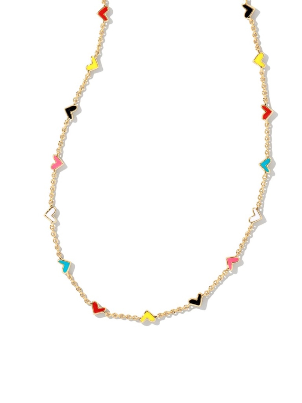 Kendra Scott Multi Color 💛🖤🧡 Heart necklace